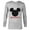 Athletic Heather, variant on Disney Mickey Mouse Grandpa Family - Long Sleeve T-Shirt for Men – Customized-White