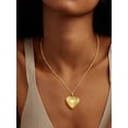 thumbnail image 3 of KeyStyle Heart Locket Necklace for Women 14K Gold Plated Personalized Photo Necklaces with Picture Inside Christmas Jewelry Gifts, 3 of 11