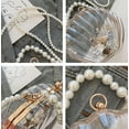 thumbnail image 3 of Fairy Shell Purse for Women Eveing Bag Clear Handbag Chic Bright Pearl Purse Party Clutch Shoulder Bag, 3 of 8