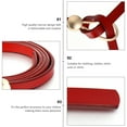 thumbnail image 4 of Miangastore Fashion Accessory Red Leather 1Pack 4.6X0.8X0.2In, 4 of 9