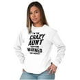 thumbnail image 3 of Crazy Aunt Funny Fave Auntie Present Women Plus Size Long Sleeve Graphic Tee Brisco Brands 3X, 3 of 5
