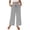 Black, variant on Staron Women's Casual Pants Striped Print High Waist Elastic Waistband with Pockets Loose Fit Bandage Trousers, Black L