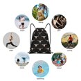 thumbnail image 6 of Honeii Western Cowboy Print Drawstring Backpack,Drawstring Bags String Backpack Gym Cinch Sack Backpack Sport Bag Draw-Medium, 6 of 6