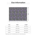 thumbnail image 5 of Naloa Purple Butterflies Flannel Fleece Throw Blanket for Bed Couch, Thick Blanket - All Seasons Suitable for Women, Men and Kids-60"x50", 5 of 6