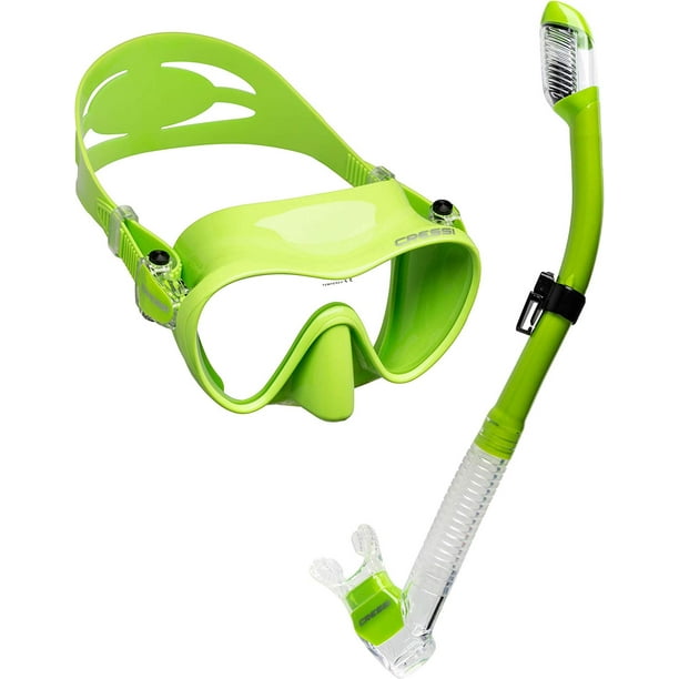 Cressi Scuba Diving Snorkeling Freediving Mask Snorkel Set