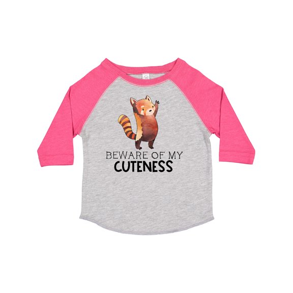 Inktastic Beware of My Cuteness Cute Red Panda Boys or Girls Toddler T-Shirt