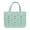 Mint, variant on Mainstays All Purpose, Large EVA Flex Tote – 18in W x 8.75in D x 13in H – Waterproof, Washable - Classic Mint