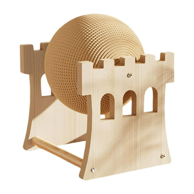 Milaget Cat Scratching Ball Exercise Scratch Board for Kittens Small Animals Rabbits Castle Small