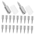 thumbnail image 6 of FRCOLOR 100pcs Metal Shelf Support Nails Self Tapping Screw with Rubber Sleeve for Cabinet Laminate Support Kitchen Closet Shelves, 6 of 8