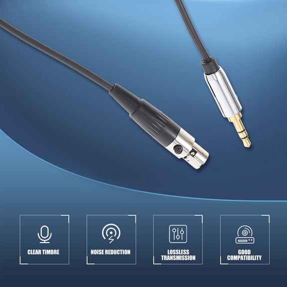 ETEREAUTY Black Audio Cable for Connecting Video Recorders, Audio Players, and Sound Devices