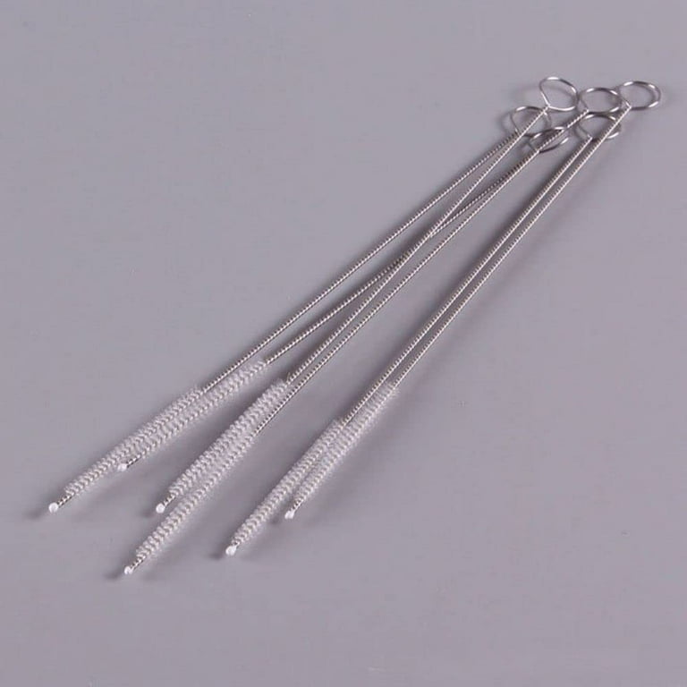 10pcs Nylon Straw Cleaners Cleaning Brush Drinking Pipe Cleaners Stainless  Steel Glass