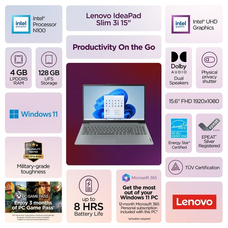Lenovo IdeaPad Slim 3i 15.6