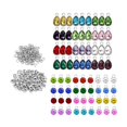 thumbnail image 1 of 72 Pieces Crystal Birthstone Charms Pendants Oval Charms Mixed Color Gift for Sunnimix Encantos de piedra de nacimiento, 1 of 8
