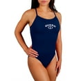thumbnail image 2 of Adoretex Girl's/Women's Guard Polyester Thin Trap Open Back Swimsuit (FGP05) - Navy - 32, 2 of 5