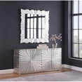 thumbnail image 2 of Lacy Metallic Silver Sheen Sideboard, 2 of 3