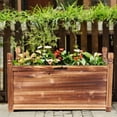 thumbnail image 2 of FLIP TRADE INC Rectangular Raised Garden Bed Kit Indoor Outdoor Wood Planter Grow Box 12 in. x 24 in. x 13 in., 2 of 5