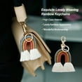 thumbnail image 3 of Weaving Keychains Jewelry Adornment Fashion Accessory Key Pendant Keyholder Ornament Colorful DIY Bag Charm Colorful/Grey, 3 of 6