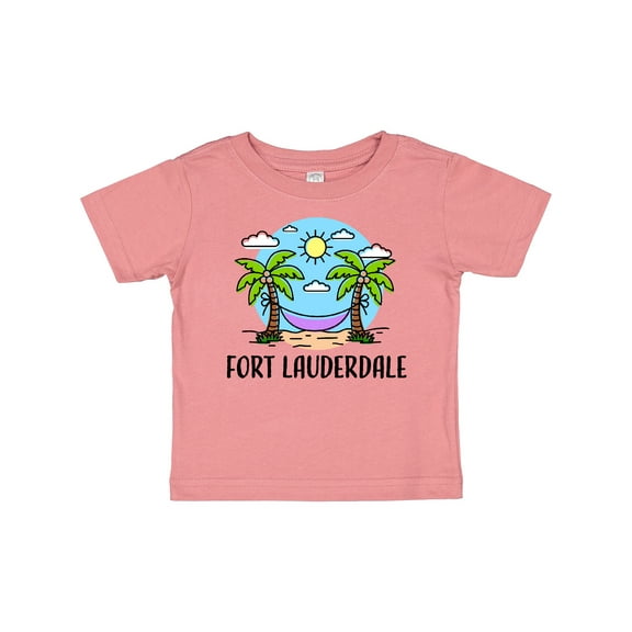 Inktastic Summer Vacation in Fort Lauderdale Boys or Girls Baby T-Shirt