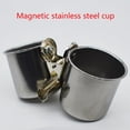 thumbnail image 3 of Milue Water Feeding Bird Double Cups Stainless Steel Parrot Cage Stand With Clip, 3 of 12
