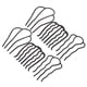 thumbnail image 4 of 6 peines laterales de metal para el cabello, horquillas, horquillas, moños, peines en forma de U para peinados vintage, accesorios para cabello fino combinado, 4 of 7