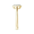 thumbnail image 3 of ANGARA Natural 0.14 Ct. Diamond Halo Ring in 14K Yellow Gold for Women (Ring Size: 3), 3 of 9