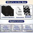thumbnail image 4 of Acoustic Audio 251B Indoor Outdoor 3 Way Speakers 1600 Watt Black 4 Pair Pack 251B-4Pr, 4 of 6