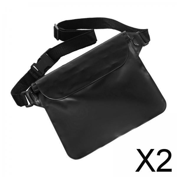 Riñoneras impermeables,Riñonera impermeable subacuática para mujeres y hombres,Bolsa impermeable Riñonera Correa ajustable,Bolsa portátil para teléfono para 2 piezas