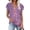 Purple, variant on Western Tops for Women Fashion Women's Summer V-Neck Short Sleeve Print Casual T-shirt Blouse Polyester Blouses for Women on Clearance