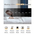 thumbnail image 5 of Lake Blue Stripes Blackout Curtains 84 Inches Long for Bedroom, Minimalist Abstract Vertical Lines Thermal Insulated Room Darkening Black Out Window Curtain Panels Grommet Drapes for Living Room, 5 of 8
