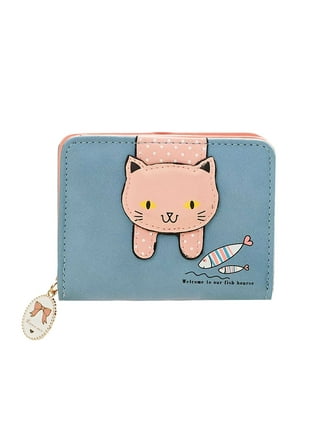 Wrapables Stylish Decorative Coin Purse, Clasp Wallet Red Fortune Cat