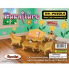 Puzzled Furniture Set Small 3D Natural Wood Puzzles (21 Piece)