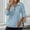 Sky Blue, variant on Women’S Oversized Sweatshirt Quarter 1/4 Zipper Blouses Tops Solid Lightweight Athletic Track Shirts Loose Fit Pullover Sweater Causal Winter 2025