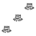 thumbnail image 2 of Transemion Safe And Easy Inflation Happy New Year Balloon Setup For Fun-filled Celebration Black 3Set, 2 of 6