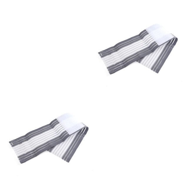 Sonducket Muñequera deportiva Vendaje de compresión ajustable Soporte elástico Levantamiento de pesas Recuperación del cuerpo Alivio del dolor Blanco + Blanco+gris 2piezas Sonducket CBP002446