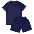 thumbnail image 4 of YONGHS Kids Boys Football Team Uniform Sport Tracksuit Soccer Jersey T-shirts with Shorts Set Navy Blue 9-10, 4 of 7
