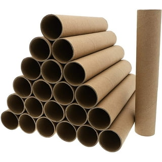 30 Pack 8 Inch Cardboard Tubes, 1.6x8“ Empty Toilet Paper Rolls For Crafts  and Art Projects, DIY Brown Crafting Paper Roll for Classrooms, Dioramas