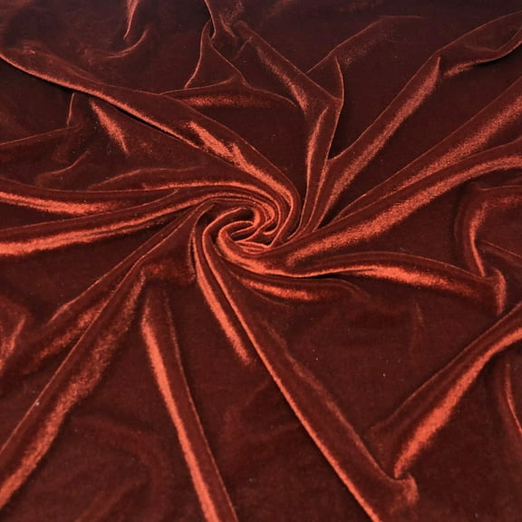 Copper Stretch Velvet Solid