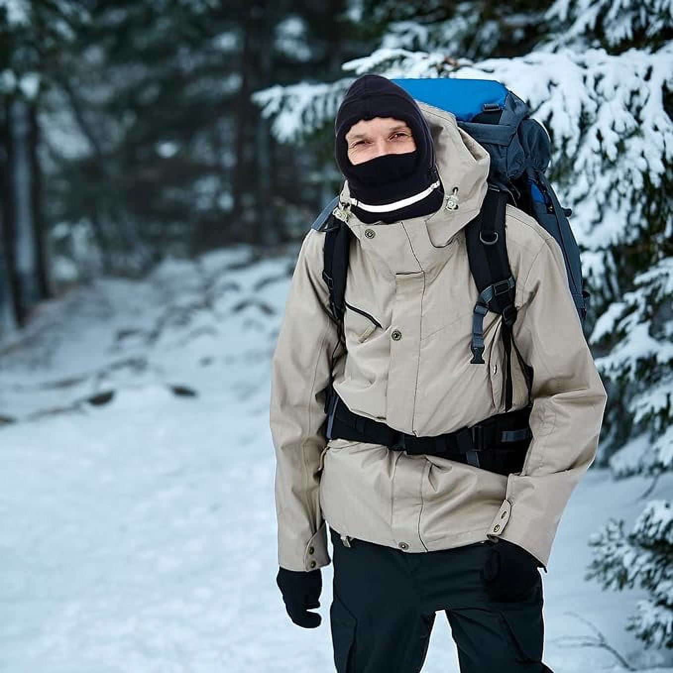 Windproof Winter Warm Balaclava Ski Mask – Fleece Lined, Full Face Cover For Cold Weather