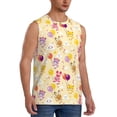 thumbnail image 2 of Balery Rabbit And Balloon Men's Sleeveless Muscle Shirts Workout Tank Top, Moisture Wicking, Odor Protection-, 2 of 8