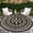Beige, variant on 6Ft Round Outdoor Rug for Patio Reversible Mat Boho Circle Indoor Outside Area Rug Waterproof Plastic Straw Rug for RV Camping Picnic Pool Tent Beach Deck Balcony Doormats Decor, Black