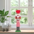 thumbnail image 2 of Baker Nutcracker Soldier Decor Festival Nutcracker Figure Wooden Nutcracker Soldier, 2 of 8
