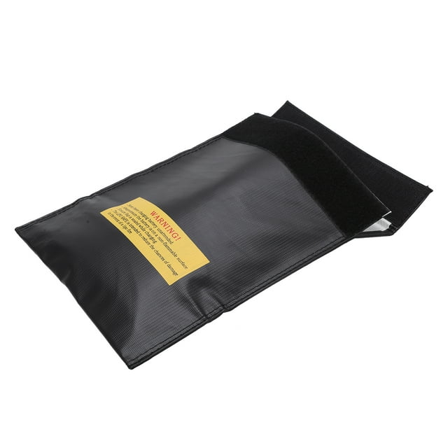 Lipo Explosion Proof Bag, Lipo Battery Bag Convenient To Use Practical To Use High Reliability for Home Black,Red,Silver