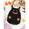 thumbnail image 6 of Halloween Baby Clothes 3M 6M 9M 12M 18M  Pumpkin Rompers Baby Knitted Romper Onesies Fall Warm Sweater Newborn Onesie Outfits, 6 of 10