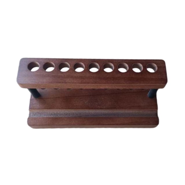 DimyFew Wooden Pen Display Stand Decor Organizer for Craft Shows Countertop Showcase brown