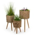 thumbnail image 1 of Truu Design Jardinière décorative à quenouilles avec pieds en bois, 1 of 6