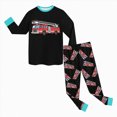 thumbnail image 6 of masbird Boys Girls Pajamas 2Piece Toddler Kids Pjs Sets Cotton Toddler Clothes Fall Winter Sleepwears 6-12 Months 12-24 Months 2t 3t 4t 5t 6t 7t 8t 9t Children(Black,5-6 Y), 6 of 6