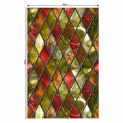 Window Door Stained Glass Stickers Film Geometric Frosted Privacy Room Decal Decor