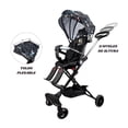 thumbnail image 3 of Carriola para Bebé de Viaje The Baby Shop  con Asiento Giratorio 360, Plegable, Reclinable Negro, 3 of 7