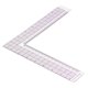 thumbnail image 2 of Sewing Measure Rulers 90-Degree L Shape Square Ruler Metric and Imperial Clothing Ruler Tailor Craft, 2 of 5
