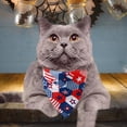 thumbnail image 3 of Sombrero con bandera para mascotas, pajarita con lentejuelas para gatos y perros, bufanda triangular, accesorios esenciales para mascotas, 3 of 6